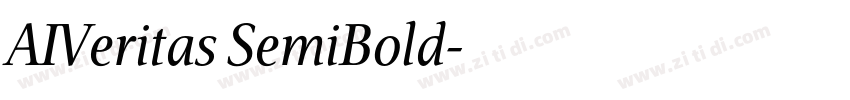 AIVeritas SemiBold字体转换